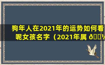 狗年人在2021年的运势如何看呢女孩名字（2021年属 🐼 狗人的全年运势女性生肖狗2021年运势大全男性）